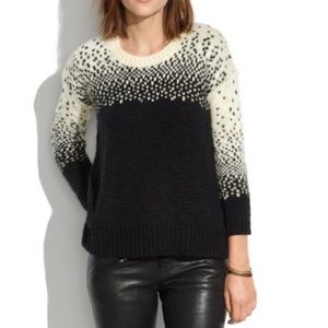 Madewell Driftstitch Black & White sweater